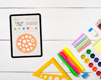 Shapes Worksheet, Worksheet Bundle, Preschool Worksheets, Editable Worksheets, Homeschool Worksheets, Activities, Preschool Printables.