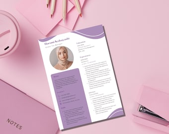 Resume Template | Cover Letter I References Template | Resume Template Instant Download.