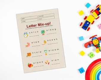 Worksheet Bundle, Preschool Worksheets, Editable Worksheets, Homeschool Worksheets, Activities, Preschool Printables.