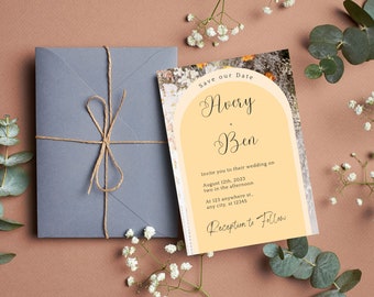 Wedding Invitation Set, Simple Wedding Invitation Suite, Rsvp Card Template, Details Card, Printable, Templet.