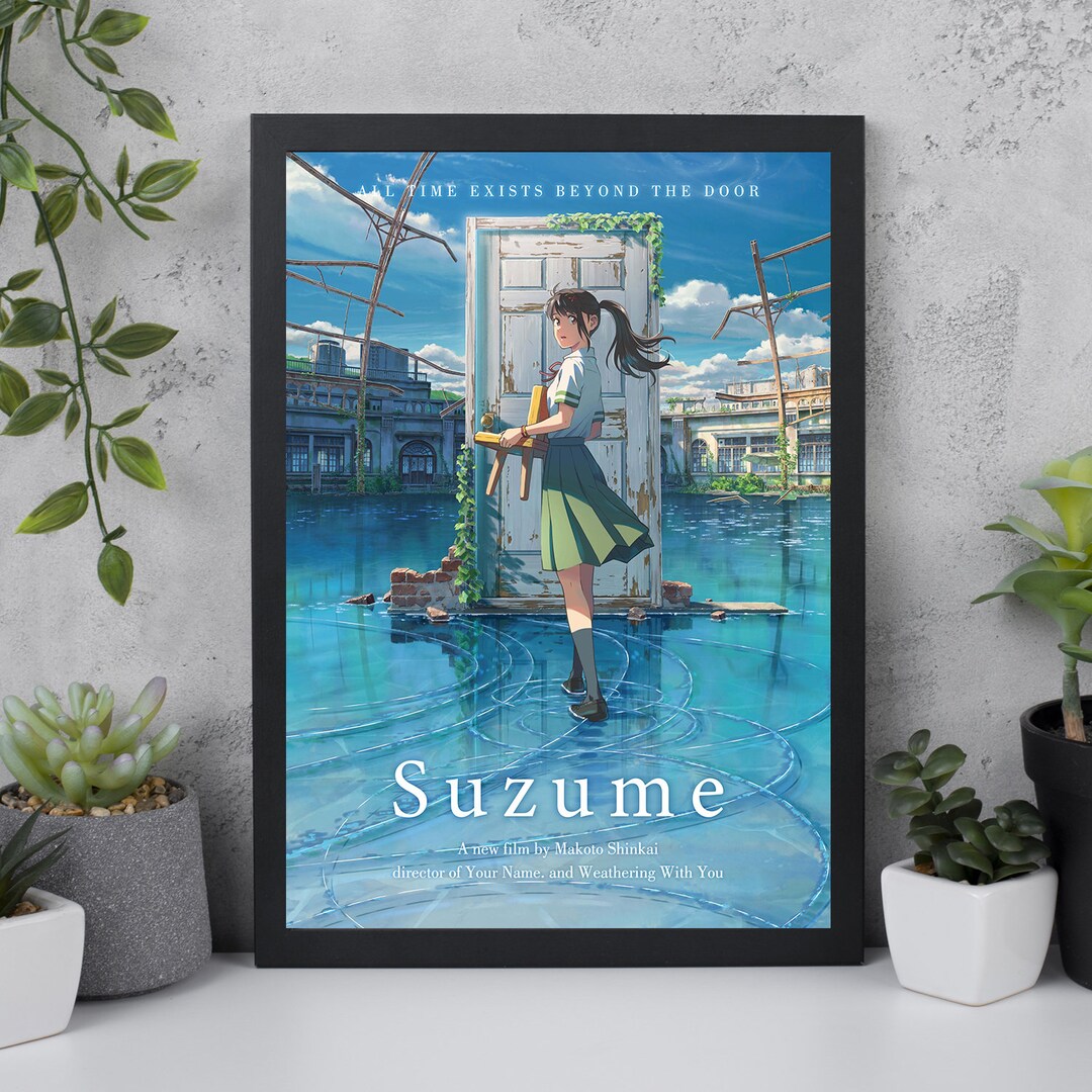 Suzume Poster Suzume 2023 Movie Poster Wall Art Film Print Etsy