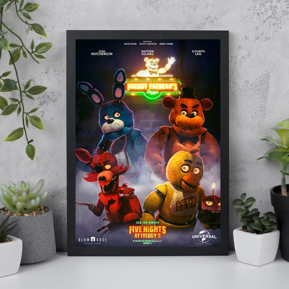  2023 FNAF Movie Anime Cartoon 2023 Movie Poster Cool