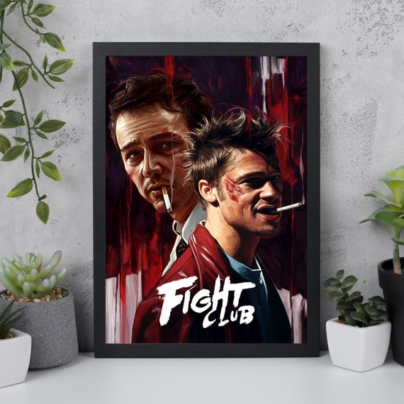 Fight Club 1999 Vintage Inspired Movie Poster - No Frame