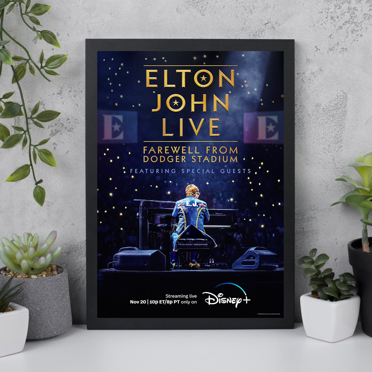 Elton John - Dodger Stadium CA, 1975 Vintage concert posters, Elton john, Vintage music posters