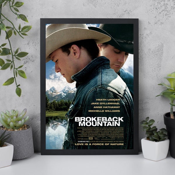 Brokeback Mountain | Ang Lee | Vintage Retro Art Print | Wall Art Print | Minimalist Movie Poster | Custom Poster | Home Decor