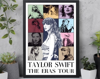 Taylor Swift Poster, The Eras Tour Poster, Concert Poster, Girls' Room Decoration, Music Poster Canvas Printing Multiple Size Choices