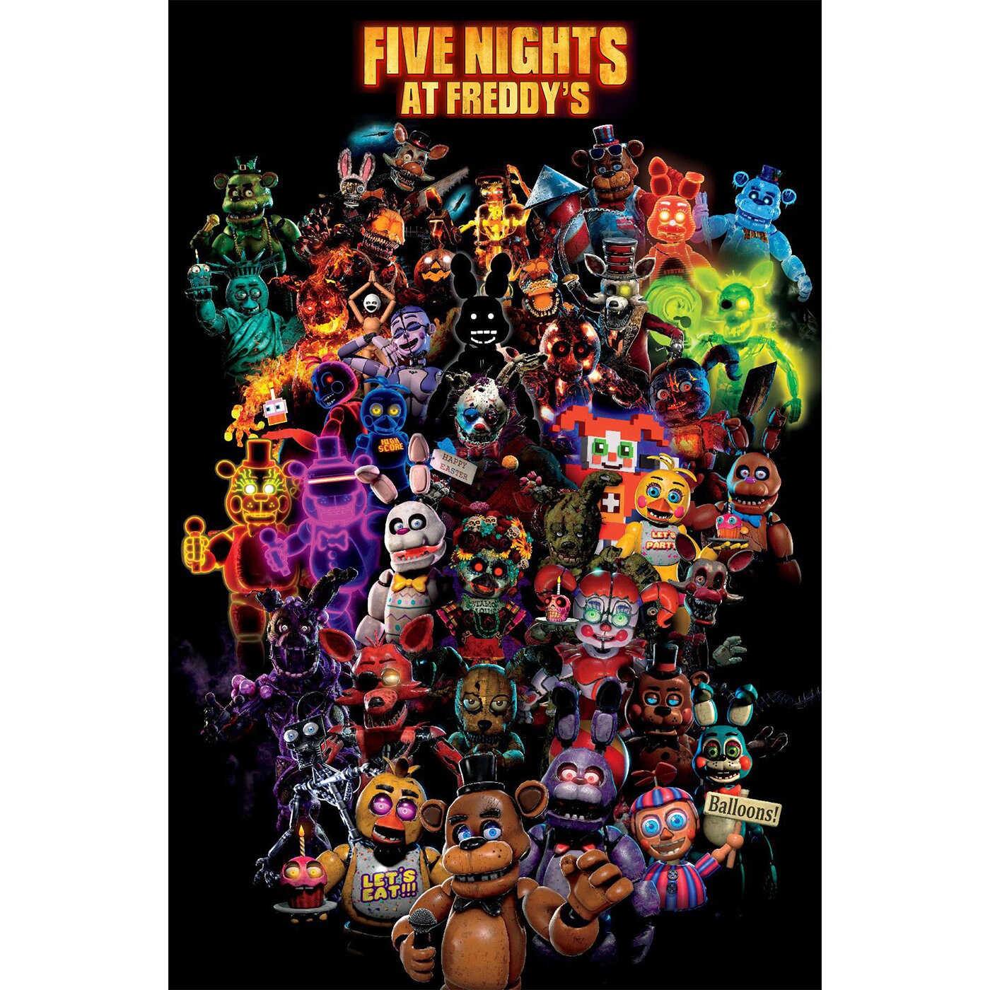 Five Nights at Freddy's Poster poster Room Decor, Home Decor sold by ...