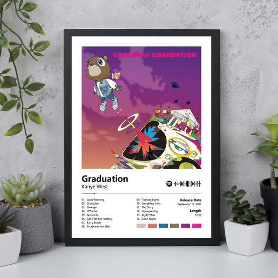 Kanye West Poster Graduation Kanye West Playlist Graduation Album Album  Cover Poster Album Cover Available A5,A4,A3,A2,A1 