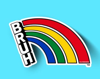 Large 4" UH BRUH Sticker | Honolulu Humor | Hawaii Stickers | Die-Cut Vinyl Decal