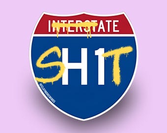 3" Sticker | Honolulu Humor | Hawaii Stickers | Die-Cut Vinyl Decal | Traffic Sign Art