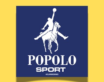 Large 4" Polo Sport Parody Sticker | Funny Hawaii Stickers | Glossy Die-Cut Vinyl Decal |Hawaii Humor