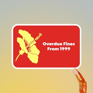 DUES & DON&#39;TS, 4&quot; Die-Cut Vinyl Sticker, Funny Sticker, Pun Sticker, Meme Sticker, Hawaii, Hawaii Stickers, Library, Read Books