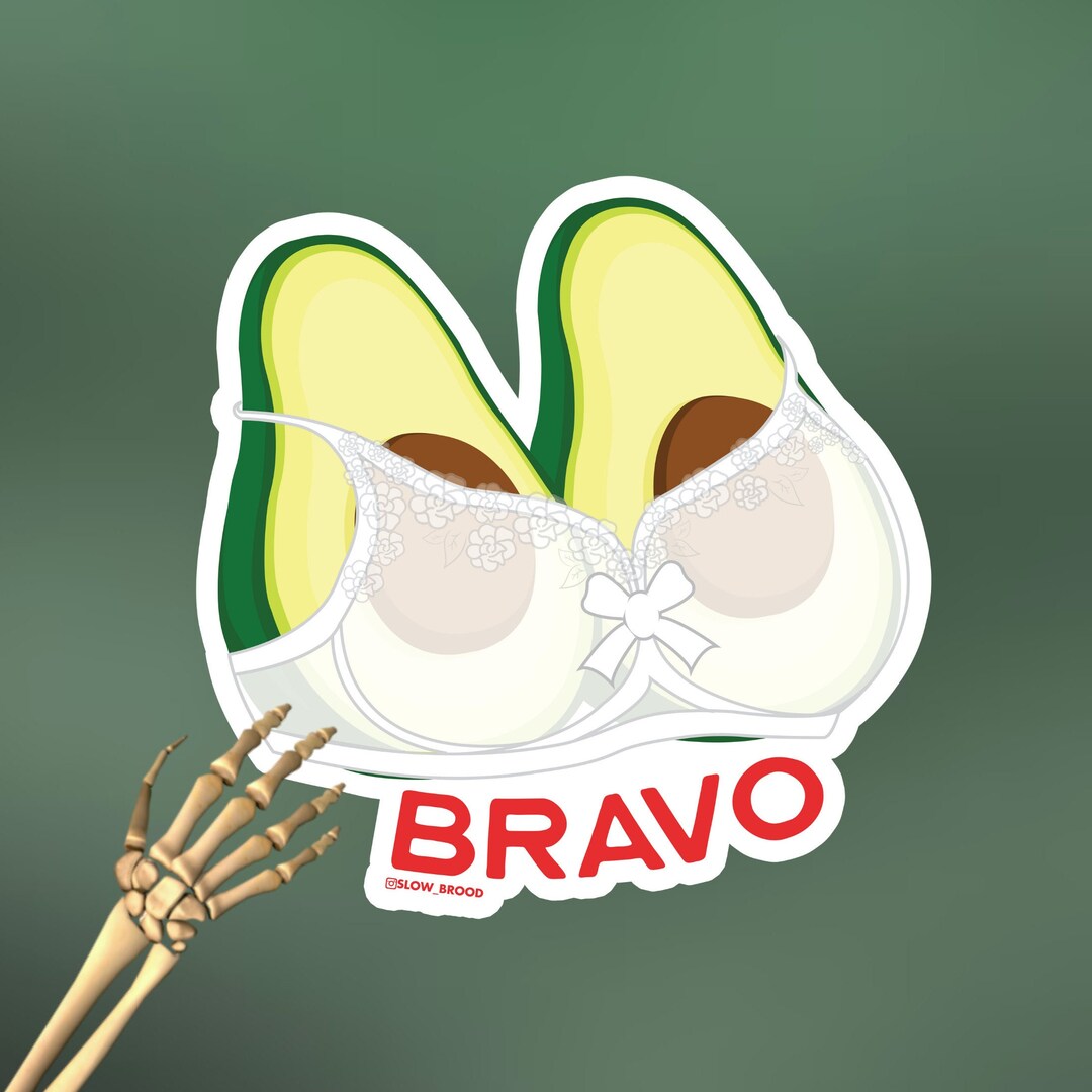 BRAVO, 4 Die-cut Vinyl Sticker, Funny Sticker, Adult Humor, Meme ...