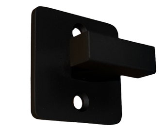 Modern Metal Wall Hook | Minimalist Steel Coat Hook | Handmade Towel Hook | Black Wall Mounted Hook | Entryway Bathroom Hook