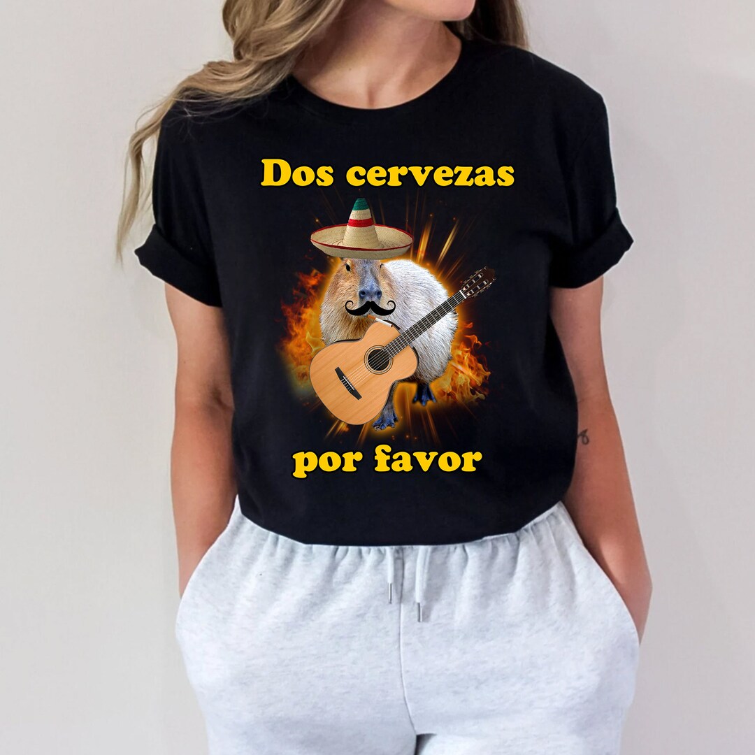 Capybara Dos Cervezas Por Favor 90s Inspired Bootleg Homage Etsy
