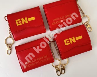 ENHYPEN CARD WALLET セット Bite Me Wallet, ENHA Wallet With Cuban Chain Wrist Strap - Etsy