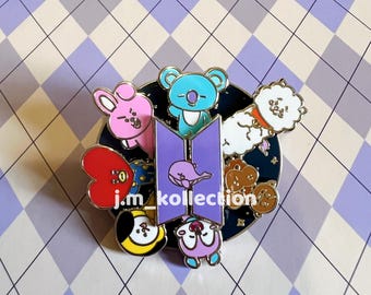 Pin de esmalte giratorio Galaxy / BTS BT21