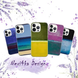 Custodia per telefono Mark Rothko con motivo dipinto colorato, per iPhone 16, 15, 14, 13, 12 Pro, 11, XR, SE, Samsung S23, S22, A73, A53, A13, A14, S21, Fe, S20, Pixel 8, 7, 6