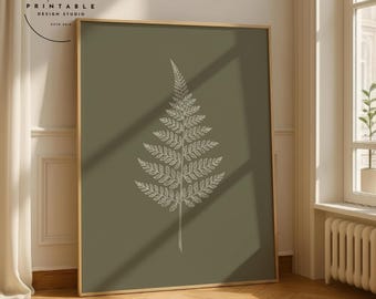 Olive Green Botanical Print: French Country Wall Art (Digital Download PRINTABLE)