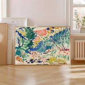 Henri Matisse Landscape at Collioure | Fauvism Painting | Abstract Art Print | Colorful Poster | Printable Wall Art | Digital Download