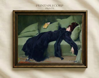 Decadent Young Woman (After the Dance) | Victorian Woman Portrait Painting | Vintage Art Print | Printable Wall Art | Digital Download
