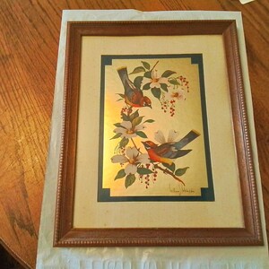 Birds on Dogwood Branch Print.