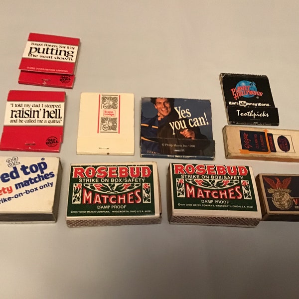 Assorted Matchbooks Etsy