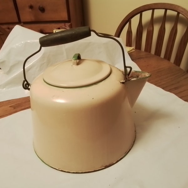 Enamel Tea Kettle Etsy