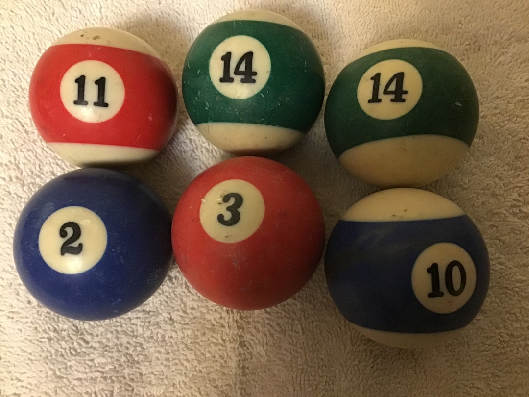 Rustic Pool Balls Vintage Rustic Billiard Pool Balls - Etsy