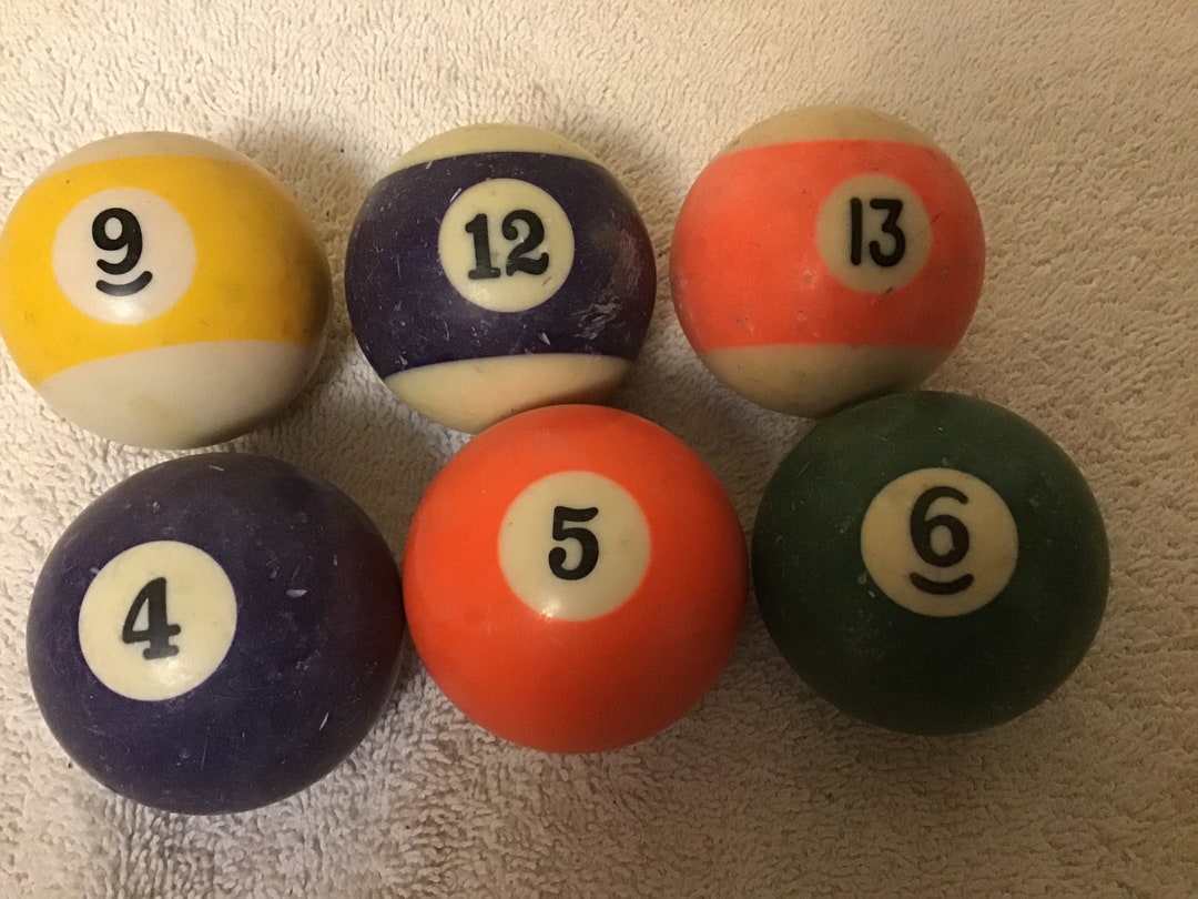 Rustic Pool Balls Vintage Rustic Billiard Pool Balls - Etsy