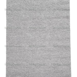 Hand Woven Chunky Wool Area Rug, Ivory/Off-White, Cable Knit, Scandinavian, New Zealand Wool