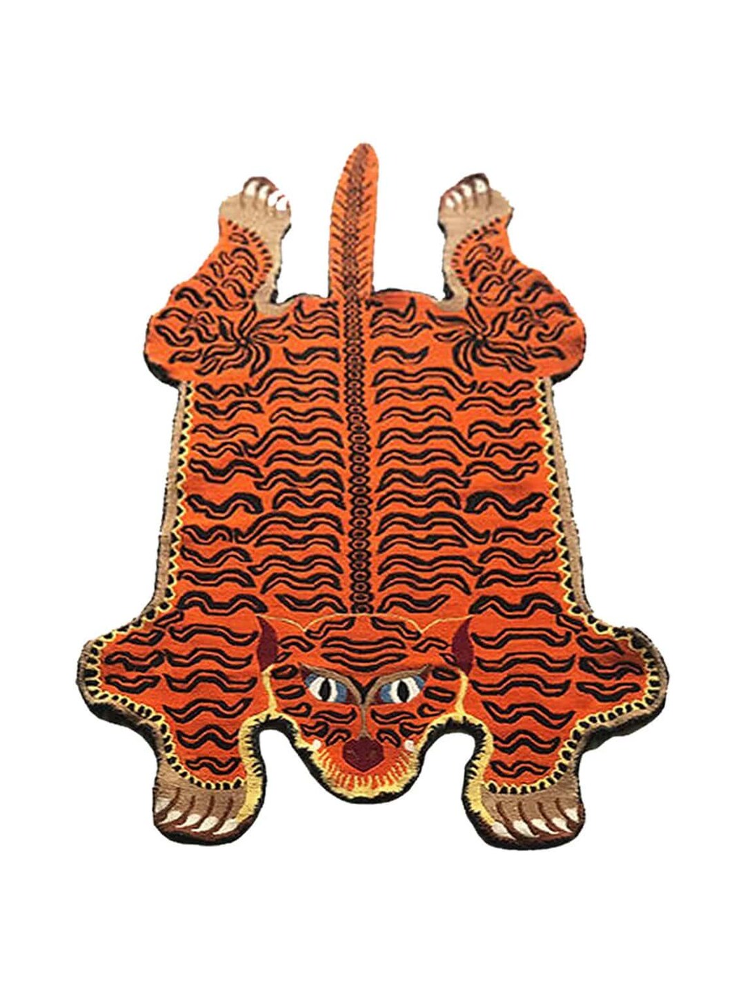 Hand-tufted Wool Tiger Rug: Animal Accent Rug for Kids Room - Etsy