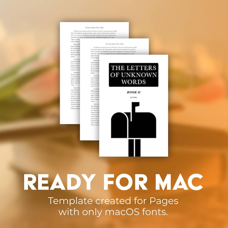 Book Writing Template for Pages | Manuscript Formatter | KDP Ready (8.5x11, 6x9, & 5x8 Sizes) image 6