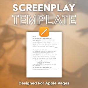 Screenplay Template Bundle for Apple Pages | Movie Script Writing Tool + Screenwriting Guide + Story Workbook