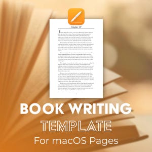 Book Writing Template for Pages | Manuscript Formatter | KDP Ready (8.5x11, 6x9, & 5x8 Sizes)