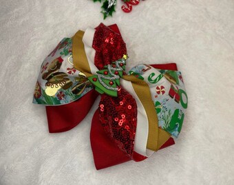 Christmas hair bows, Bows for girls, hair bow, hair accessories, bow for princesses, birthday bow, Christmas bows
