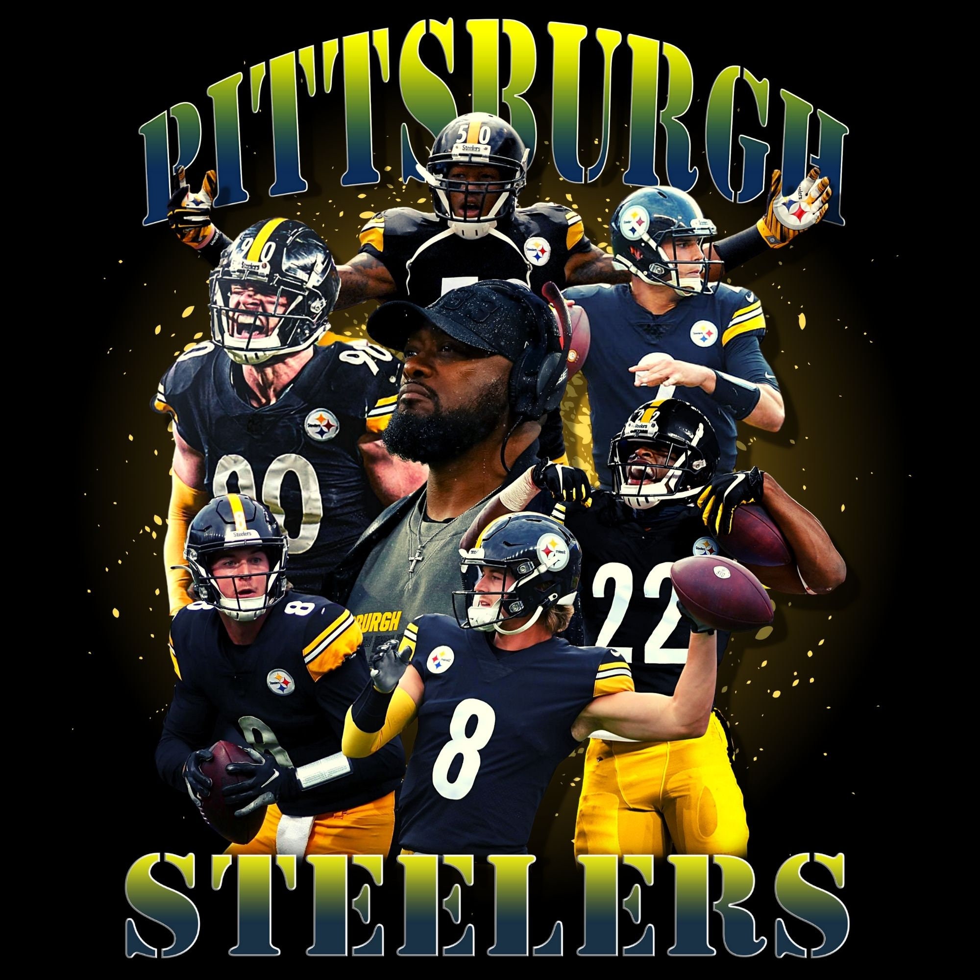 2023-2024) Pittsburgh Steelers TJ WATT nfl Jersey YOUTH KIDS BOYS