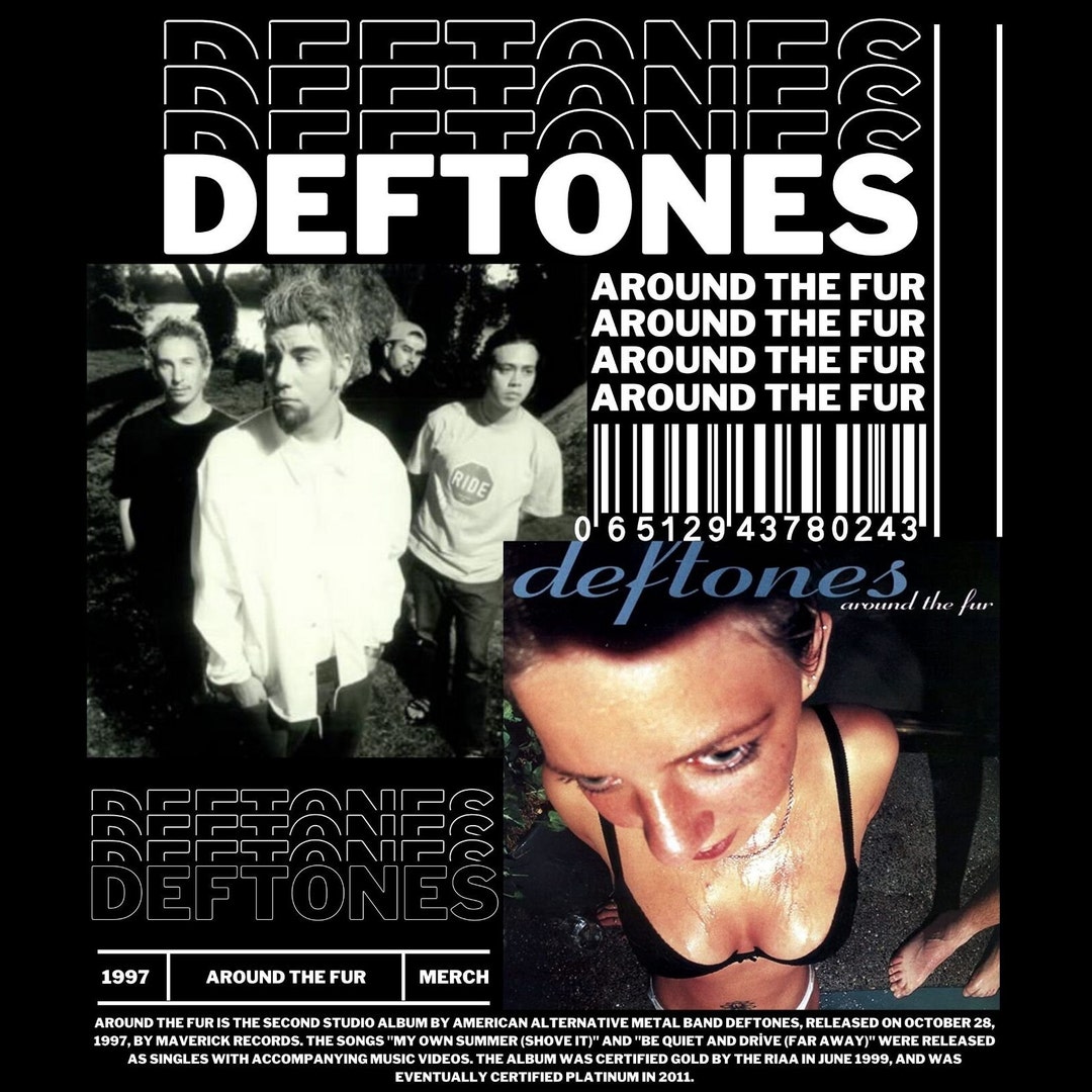 DEFTONES T Shirt Design. PNG Digital 4500x5100 Px. ROCK, Metal, Retro