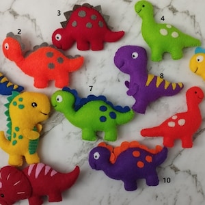 Felt dinosaurs, birthday gift, Dino nursery decoration, playroom decor, felt dinosaurs toy