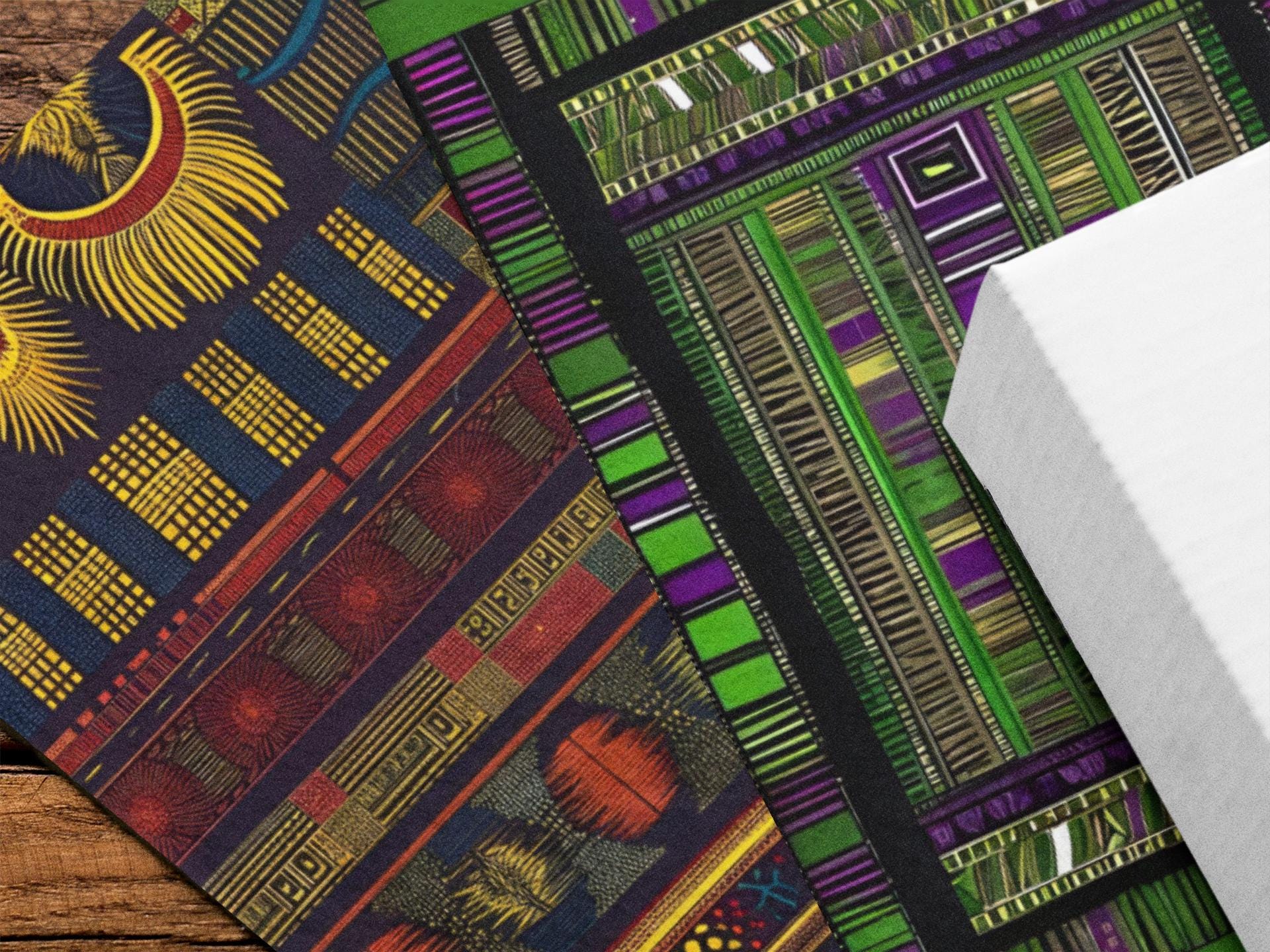 African Dashiki Patterns: Seamless Digital Paper Bundle (digital ...