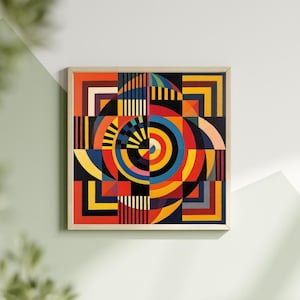 Orbicube Illusion Abstract  Print by Shantress Nicole —Digital Files: PNG, JPG,