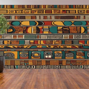 Afrikanische Muster Tapete, Stoff Nahtlos, digitales Papier, druckbares Scrapbook Papier nahtlose Texturen, afrikanischer digitaler sofortiger Download