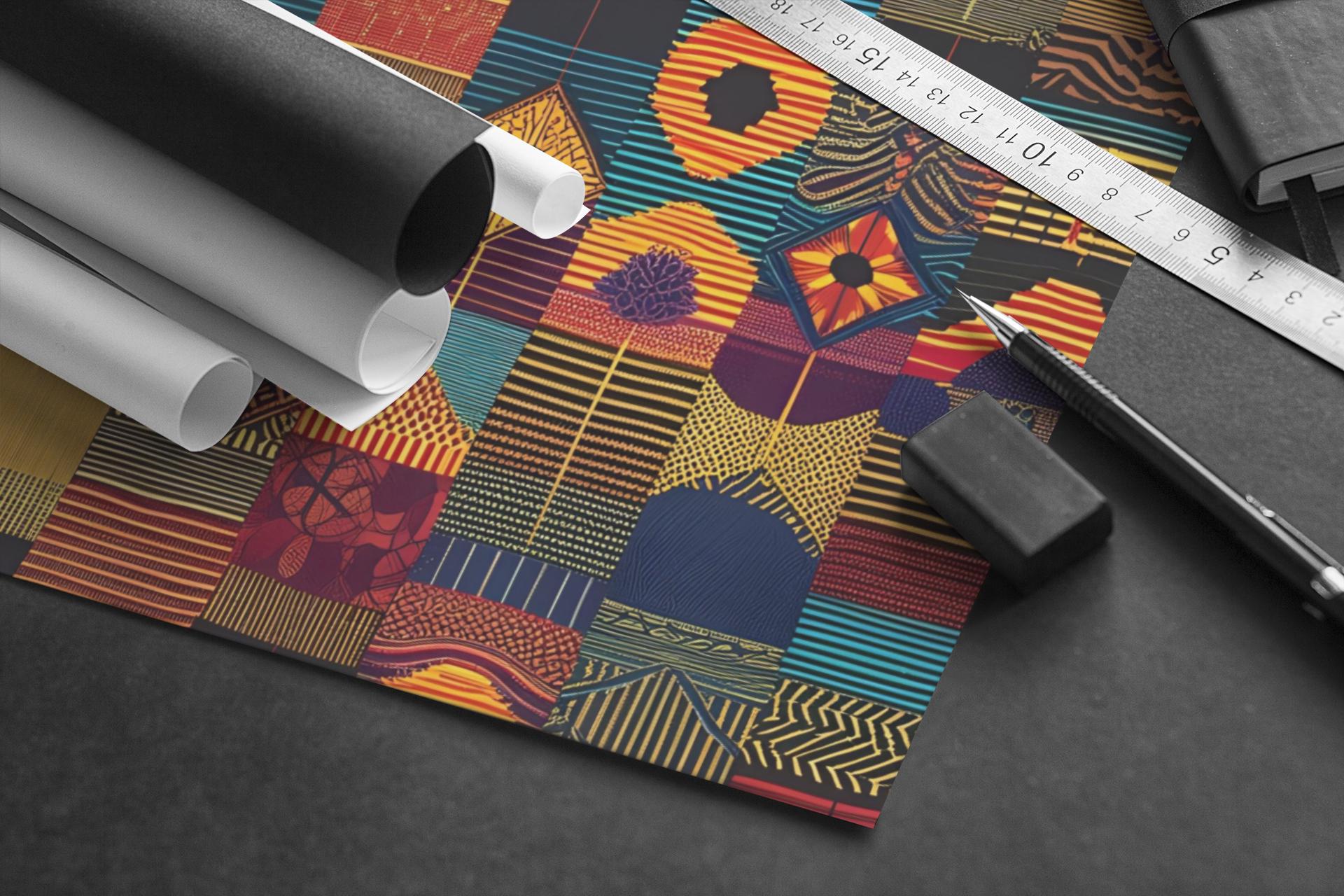 Shweshwe Fabric Patterns: Seamless Digital Paper Bundle (12" X 12") - Etsy