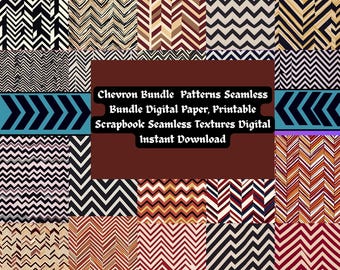 Chevron Musterdesign : Scrapbook Papier Texturen (Digitaler Download)