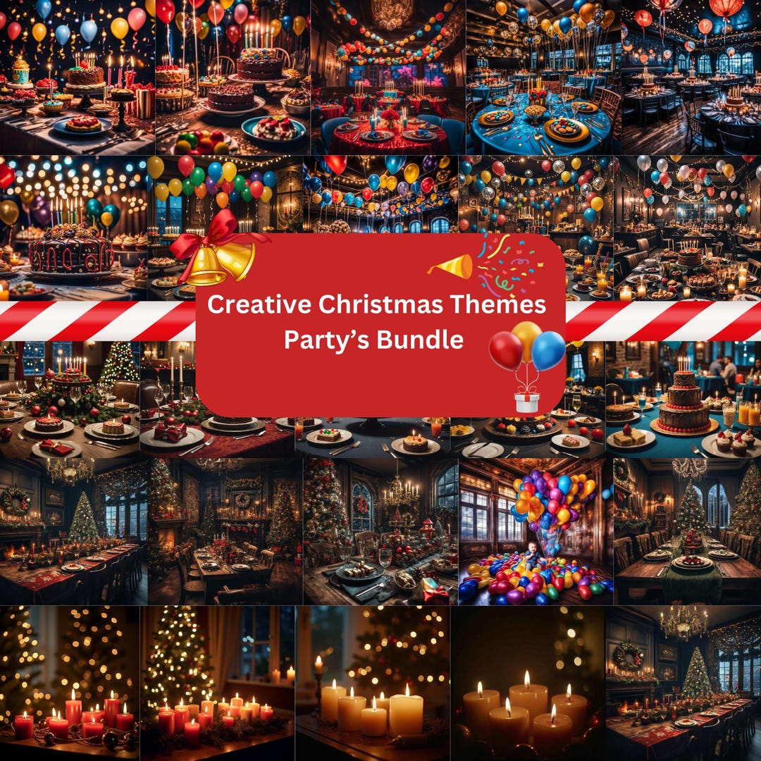 Christmas Party Themes Digital Paper: Scrapbook Textures (digital ...