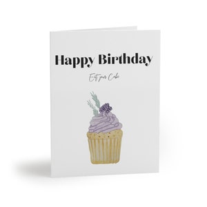 Happy Birthday Cupcake Greeting cards (8, 16, and 24 pcs)