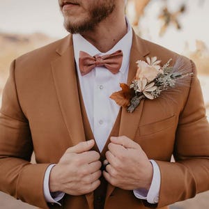 Men’s Brown 3-Piece Suit | Wedding Groom Attire | Tailored Fit Formal Suit | Elegant Brown Tuxedo | Designer Wedding Suit
