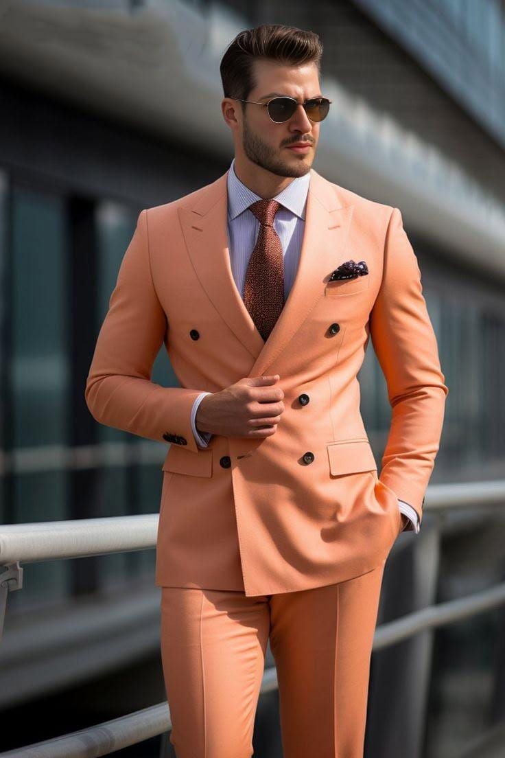 Peach Suit for Men
