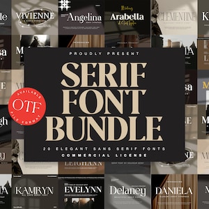 Pacchetto di font Serif moderni, font con logo, font per matrimoni, font Luxe, font Circuit, font Procreate, font Canva, font per inviti, nuovo font OTF