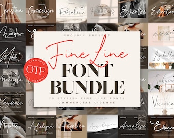 Fijne lettertypebundel, handtekeninglettertype, logolettertypen, bruiloftlettertypen, Cricut-lettertypen, procreate-lettertypen, canvaslettertypen, uitnodigingslettertypen, nieuw OTF-lettertype
